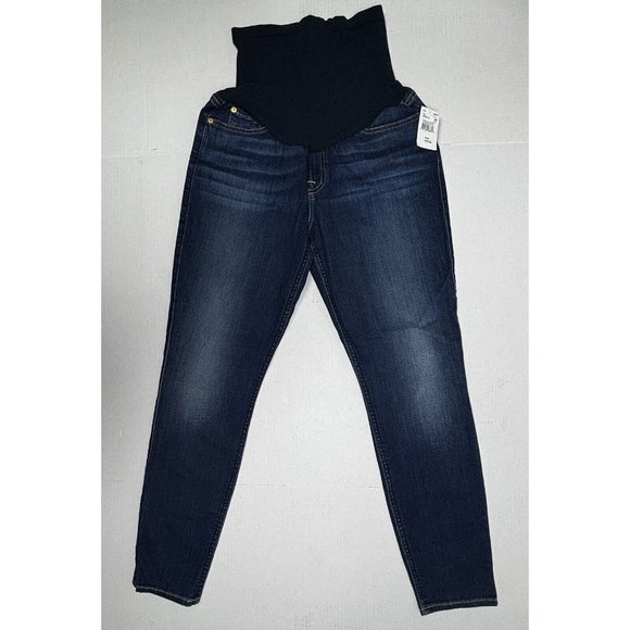 7 For All Mankind Maternity (b)lair Jeans Denim Pregnancy Womens 31‎ NWT $179 - Picture 1 of 10